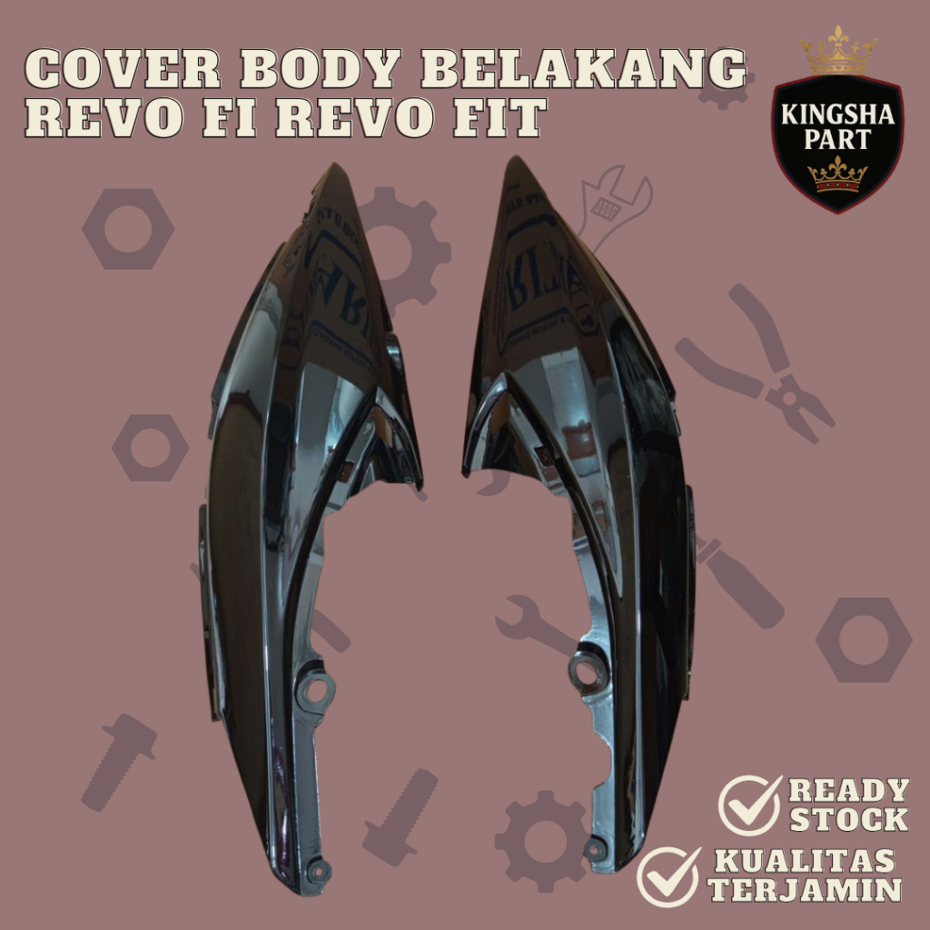 Cover body belakang kanan kiri honda revo fit fi injeksi bodi belakang R/L revo fi revo fit Narita