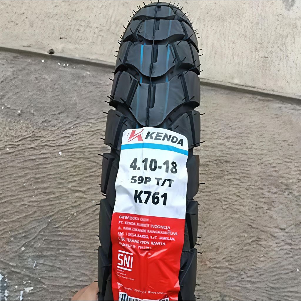 BAN KENDA 410 RING 18 K761 SUPERMOTO KLX CRF BELAKANG Tube Type Ban Kenda Semi Trail 4.10-18 Ban Lua