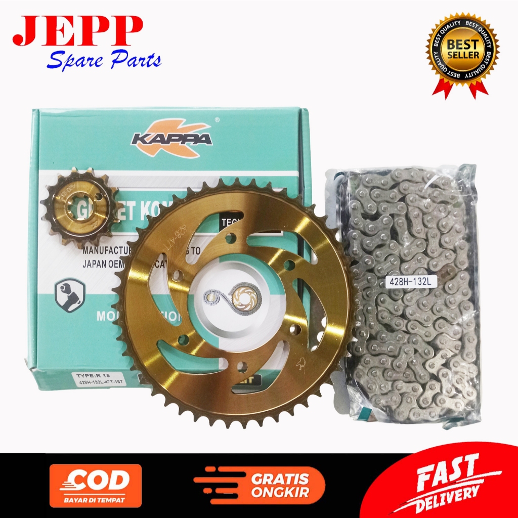 KAPPA GIR SET KOMPLIT R 15 / GEAR PAKET R15