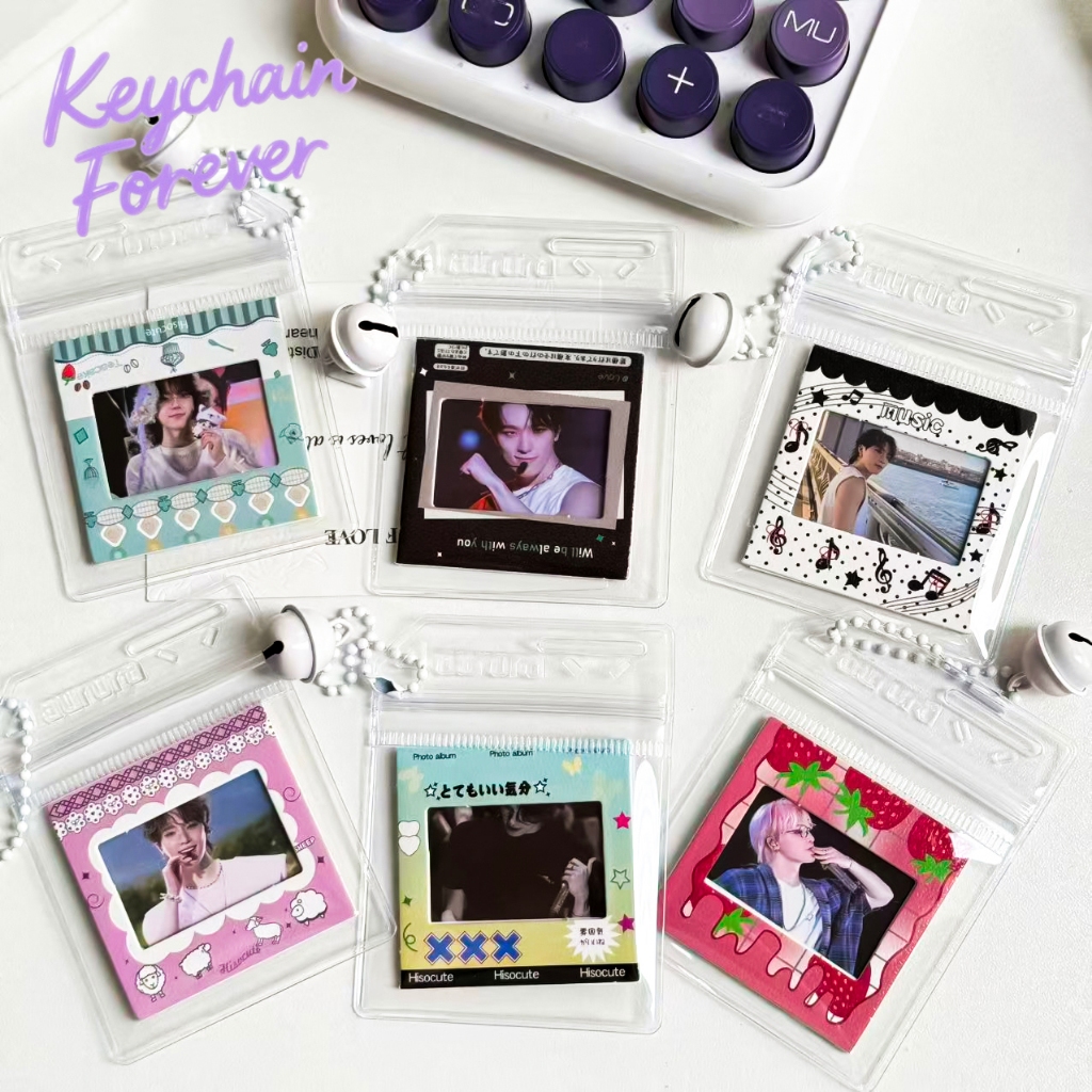 SEVENTEEN-DINO Gantungan Kunci Kartu Foto Pvc Yang Dapat Diganti Liontin Tas Sekolah Perlengkapan Kp