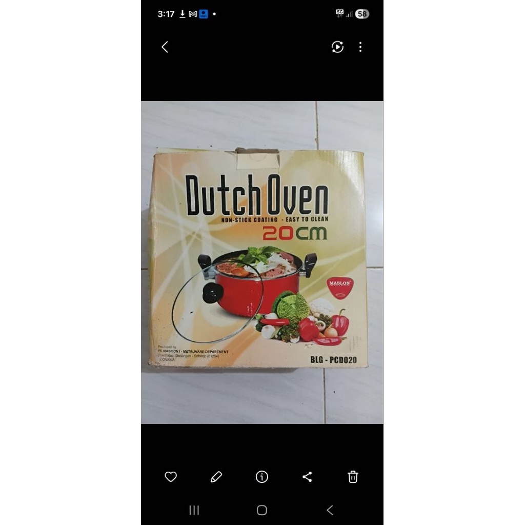 New Maspion Dutch Oven 20 CM
