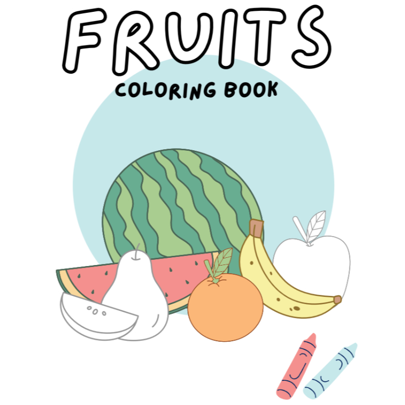 Printable Aktivitas Mewarnai Buah Anak 3–6 Tahun (Alternatif Gadget, PDF)