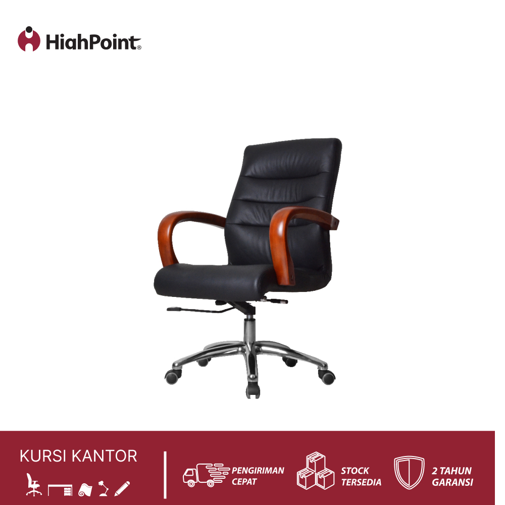 HighPoint Venezia BT1329 - AT1342 Kursi Kerja Direktur Kulit Asli Genuine Leather - Kursi Kantor Man