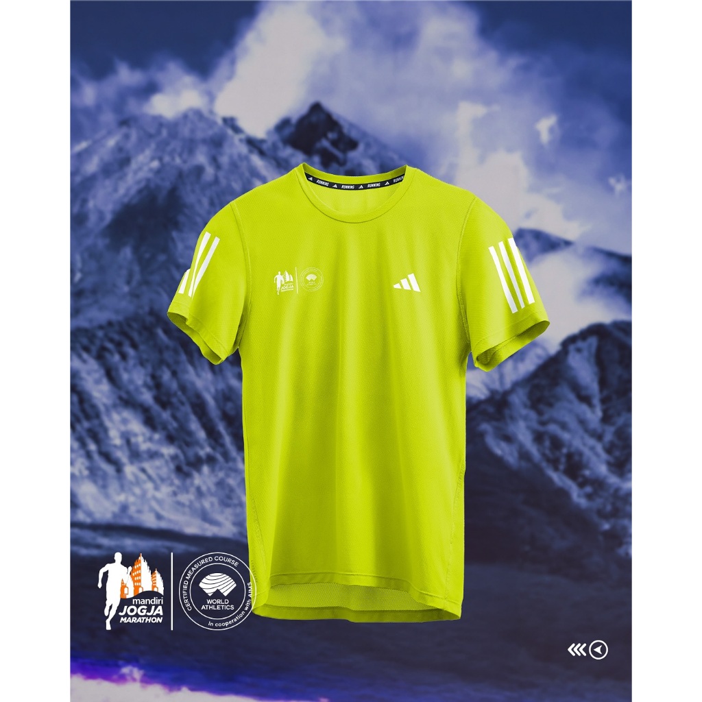 Kaos Sport Jersey Olahraga Pria Spesial Adidas Jogja Marathon Aeroready Running Men Original Sepeda 