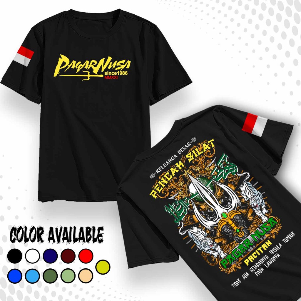 Kaos Distro Pagar Nusa - Kaos Pencak Silat Indonesia - Kaos Pagar Nusa Lawasan - Kaos Pagar Nusa