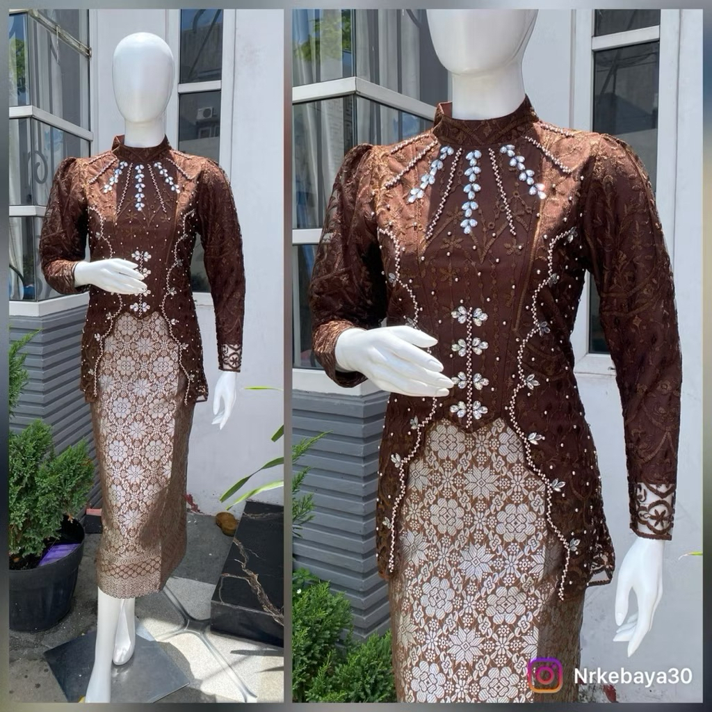 (FREE HIJAB) KIRANAOL - KEBAYA PAYET MODERN - BAJU KEBAYA MODERN - KEBAYA MALAYSIA - KEBAYA WISUDA M