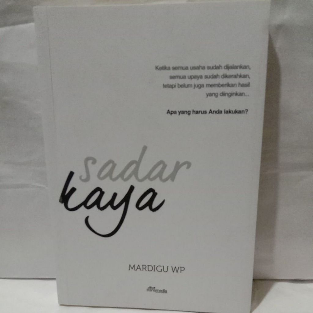 Buku bekas Sadar Kaya, Karya Mardigu WP