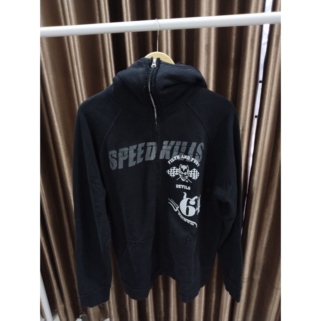 HOODIE ZIPPER NEIGHBORHOOD RARE ART khusus kolektor