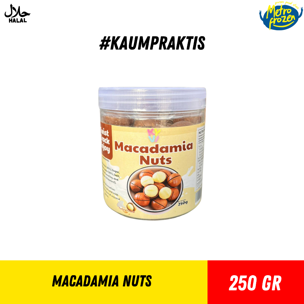 KYIV Macadamia Nuts 250gr //kacang australia //macadamia nuts
