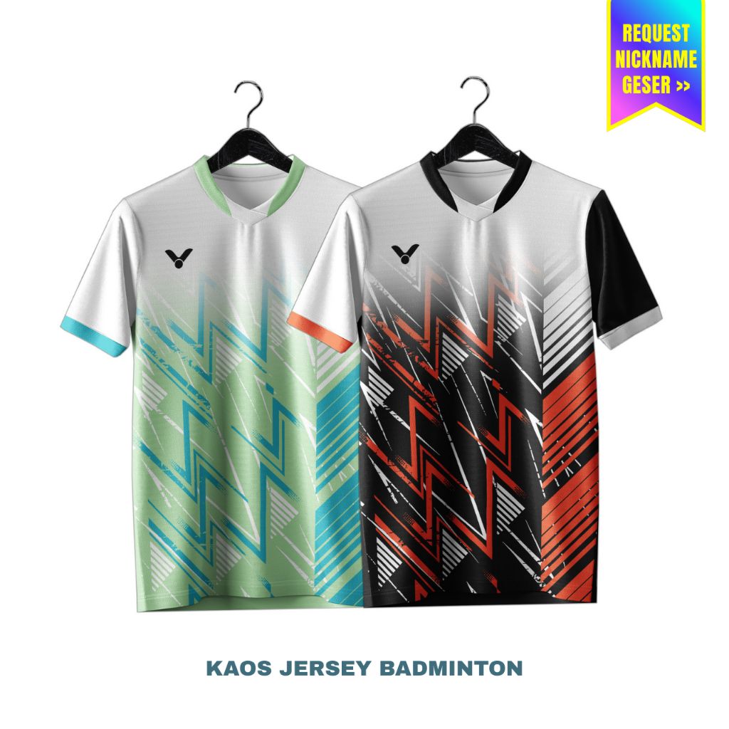 Jersey Badminton Victor Indonesia Free Request Nama Punggung Drifit Premium ABsport