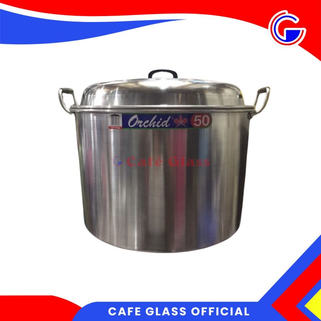 PANCI REBUS JUMBO 50CM ALUMUNIUM | PANCI TINGGI ORCHID | PANCI MASAK GAGANG DUA