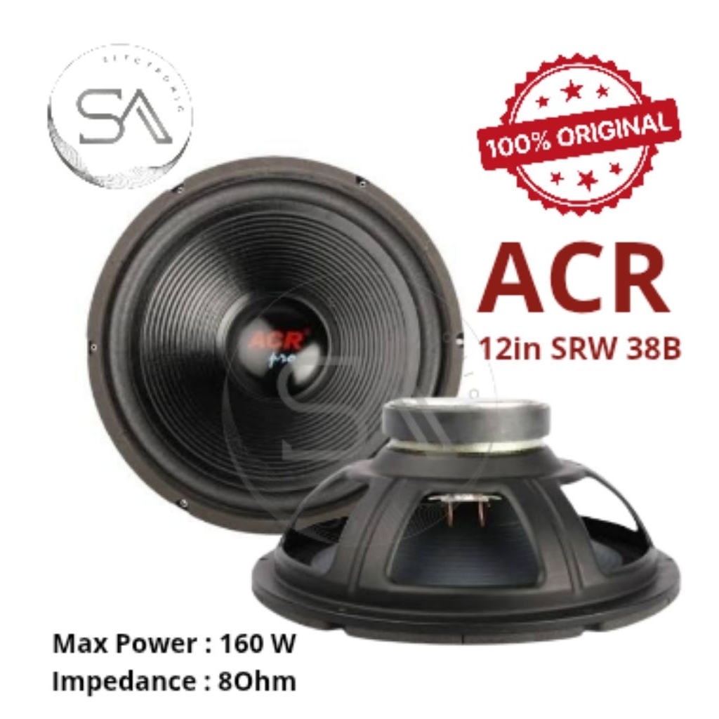 Speaker ACR 12in wofer / ACR 12 SRW 38B Asli Original