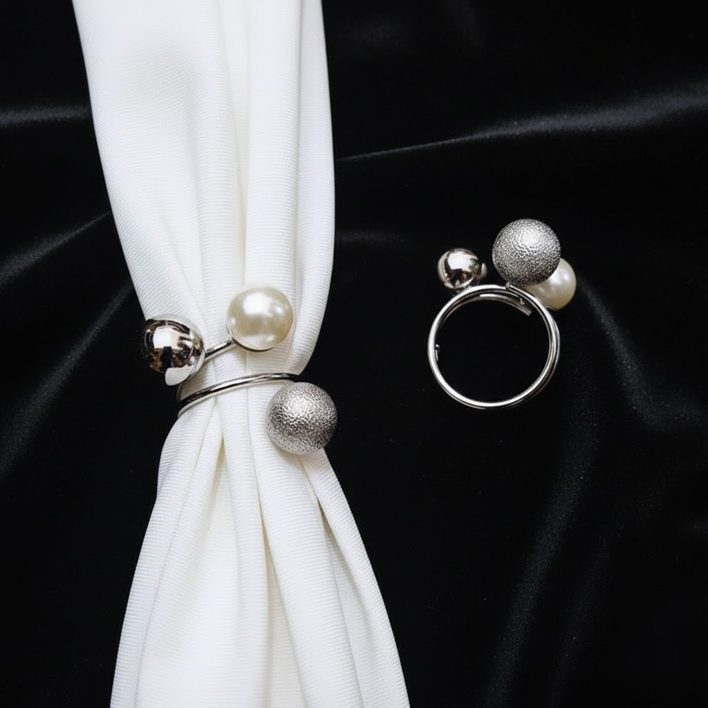 Ring Cincin Hijab / Ring Hijab / Ring Jilbab / Ring Kerudung / Ring Syal / Bros Cincin / Bros Wanita