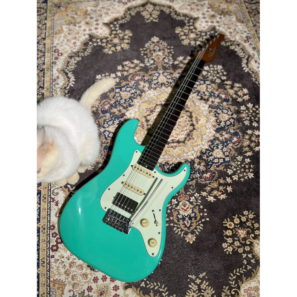 Schecter nick johnston Hss Atomic Blue