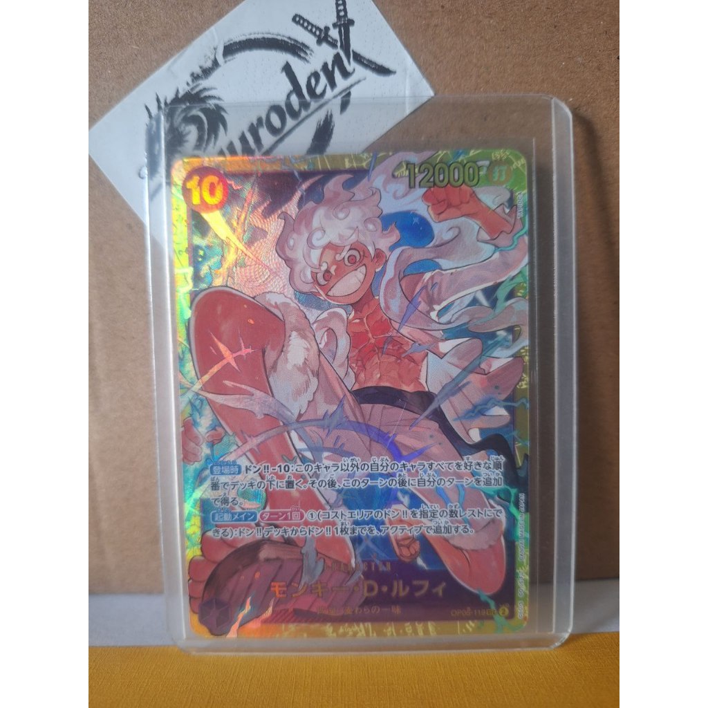 Monkey D Luffy SEC OP05-119 Nika Original Kartu One Piece TCG Gear 5