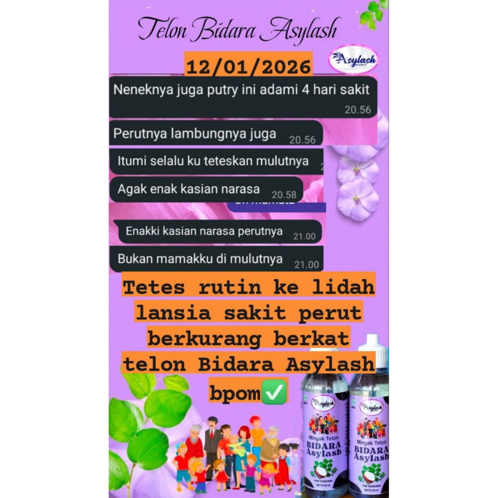 Minyak Telon Bidara Asylash Original Cocok Untuk Bayi - Lansia
