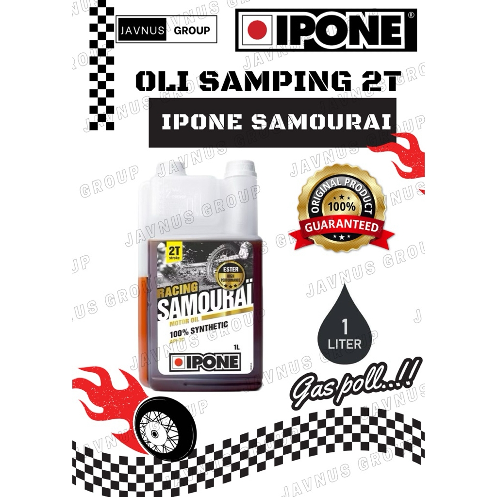 Oli Samping Ipone Samourai 2T Racing Original Oli Samping 2Tak Oli Samping 2 Tak Racing
