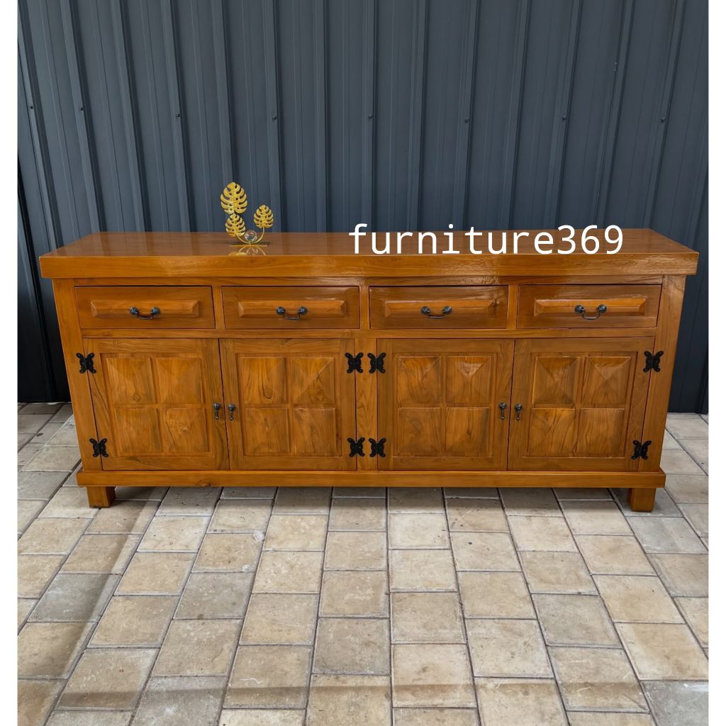 meja bufet tv minimalis kayu jati, meja cabinet tv minimalis kayu jati