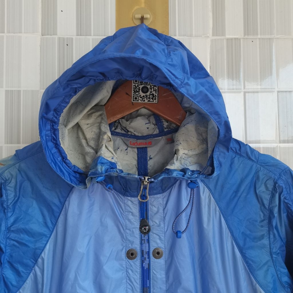 1249. PARKA GROPCORE TEMPUR LAFUMA WARNA BIRU SIZE L  PRELOVED