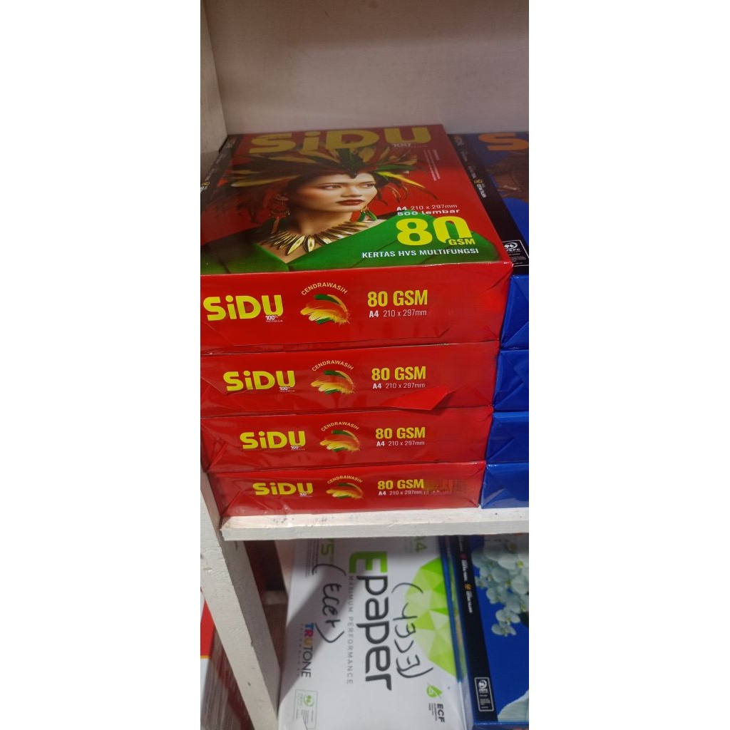 kertas HVS A4 80gram sidu 1rim