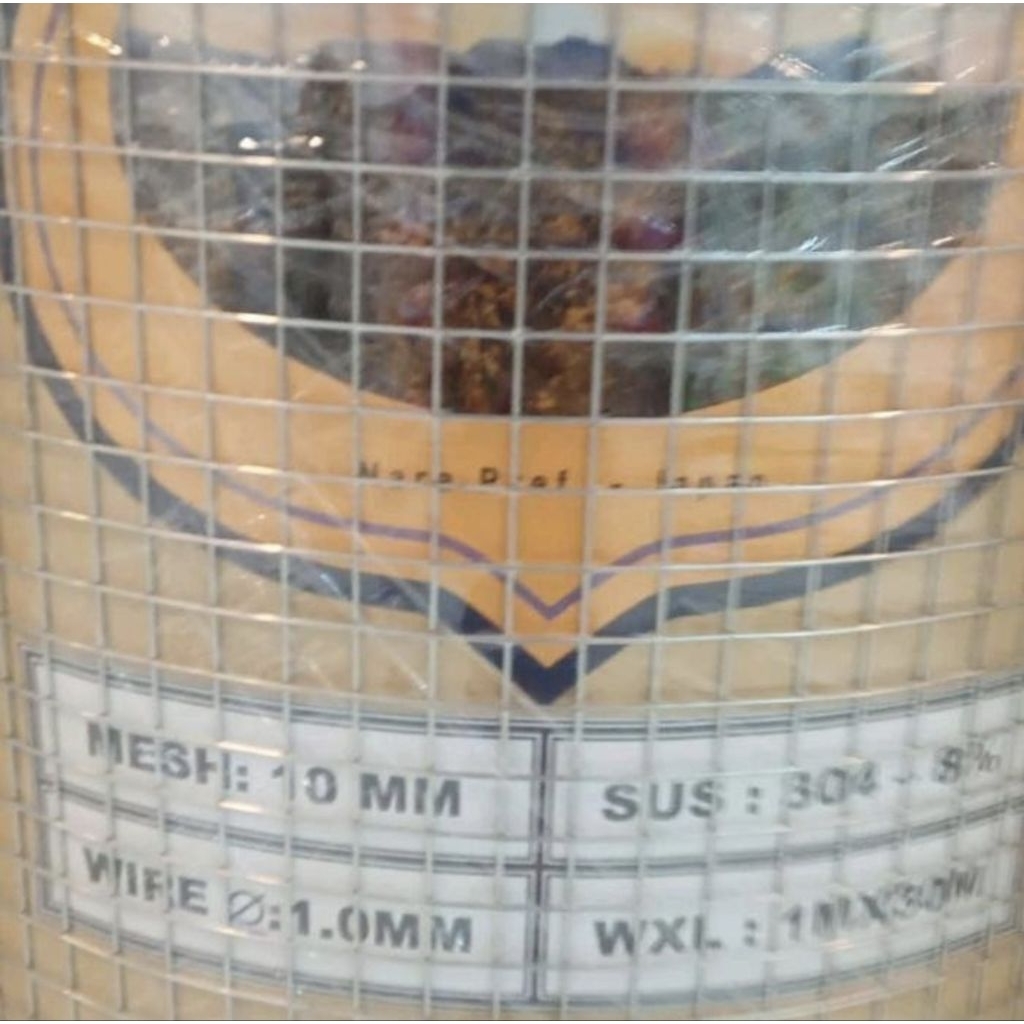 kawat loket 10mm x 10mm x 1mm StainlessSS304 permeter