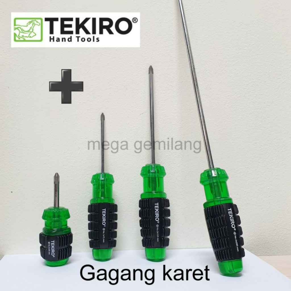 Obeng Tekiro Gagang Karet