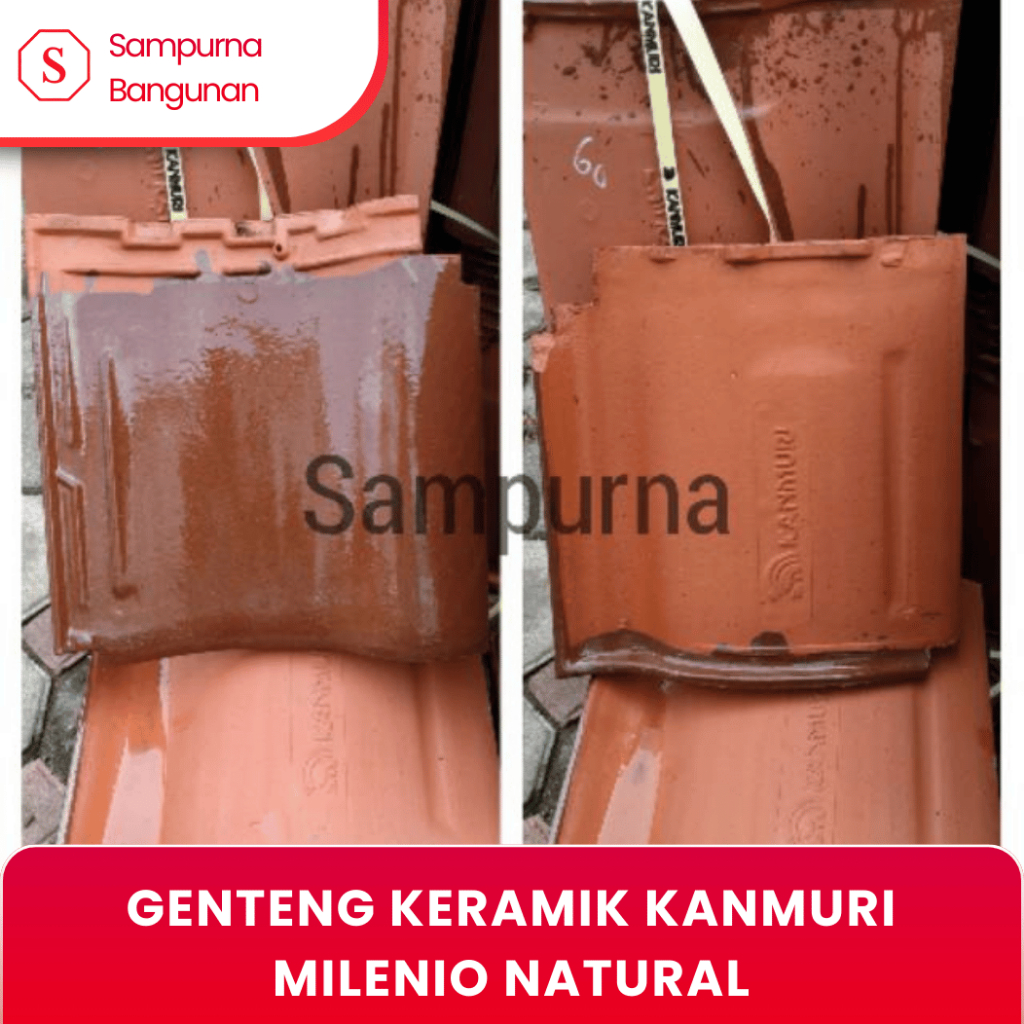 Genteng Keramik Kanmuri Milenio Natural - Klasik, Kuat & Tahan Lama