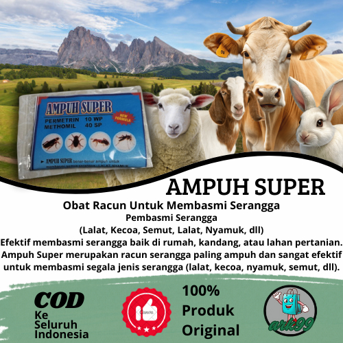 AMPUH SUPER Obat Pengusir Serangga dan LALAT Pada Hewan Ternak / Obat LALAT Sapi Super Ampuh