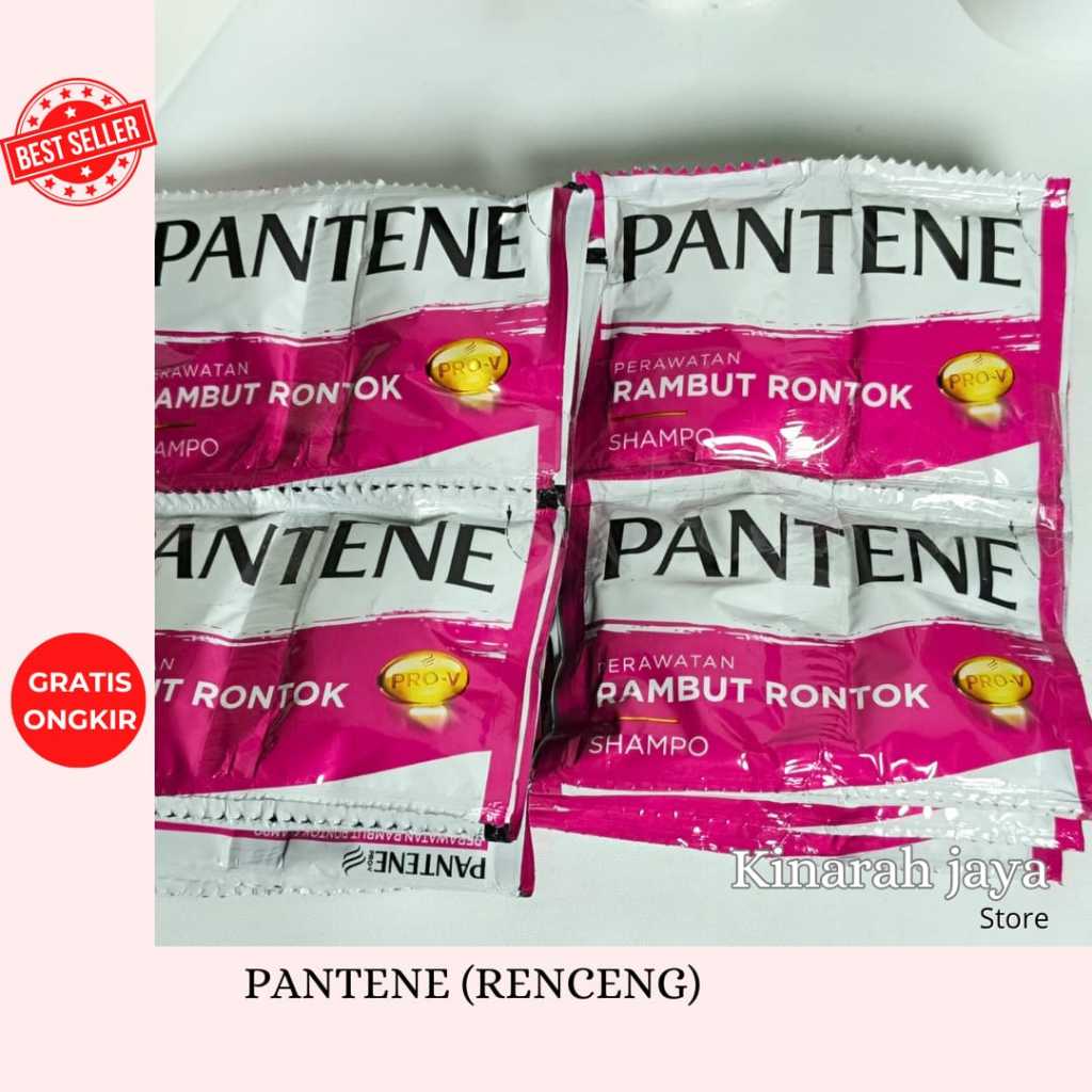 Shampo PANTENE 12 Sachet / 1 Renteng Untuk Rambut Rontok dan Ketombe