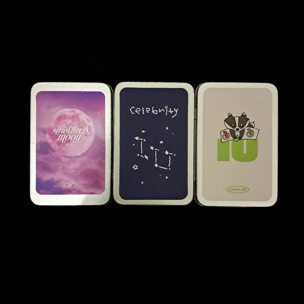 ready official tincase merch photocard IU celebrity strawberry moon uaena 5th