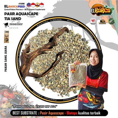 PASIR TIA SAND NO 2 Grade One++ Super Halus Pilihan pasir Aquascape, biotope, paludarium