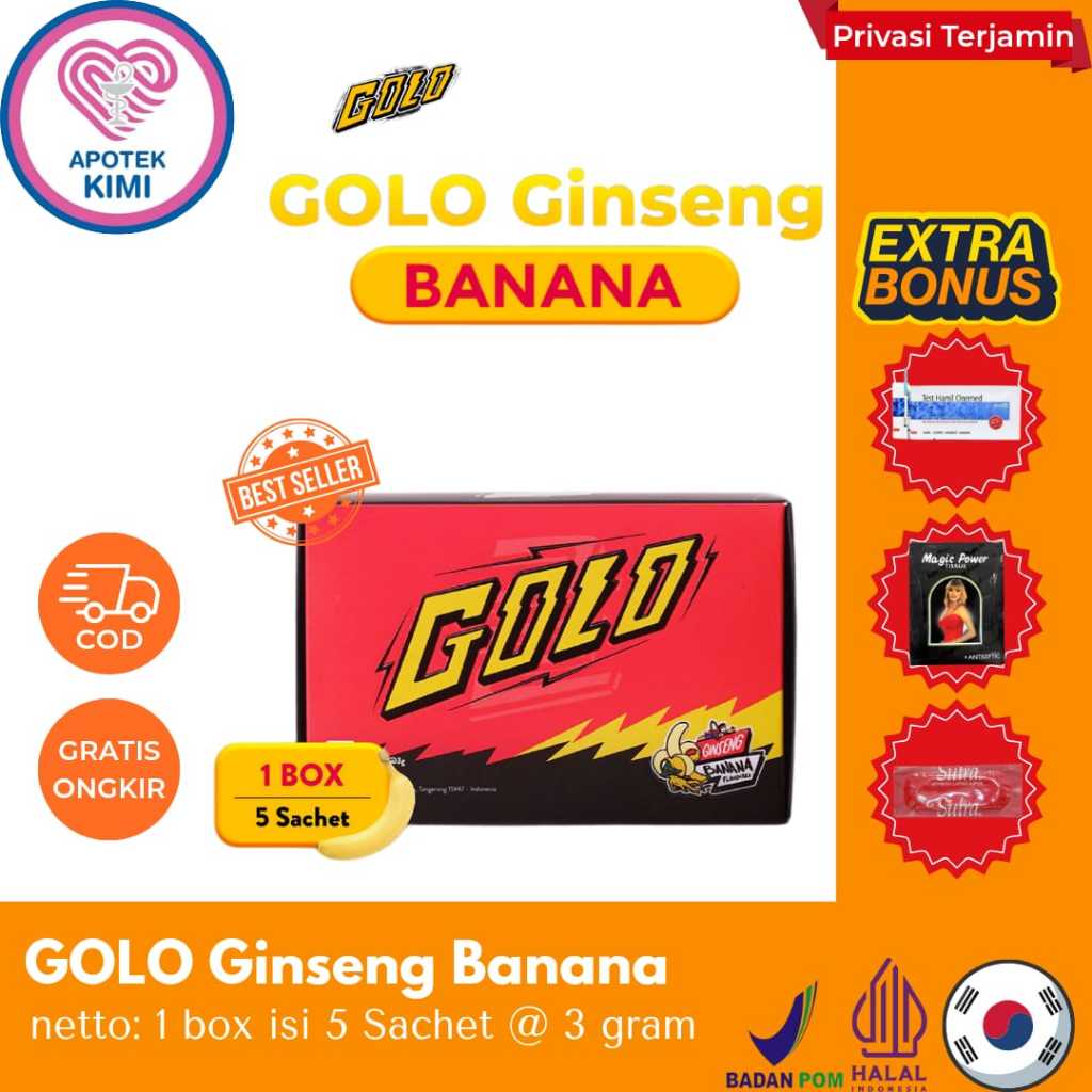 PRIVASI AMAN GOLO GINSENG ASLI BPOM Halal Korean Gingseng tingkatkan Stamina Pria tahan 72 jam