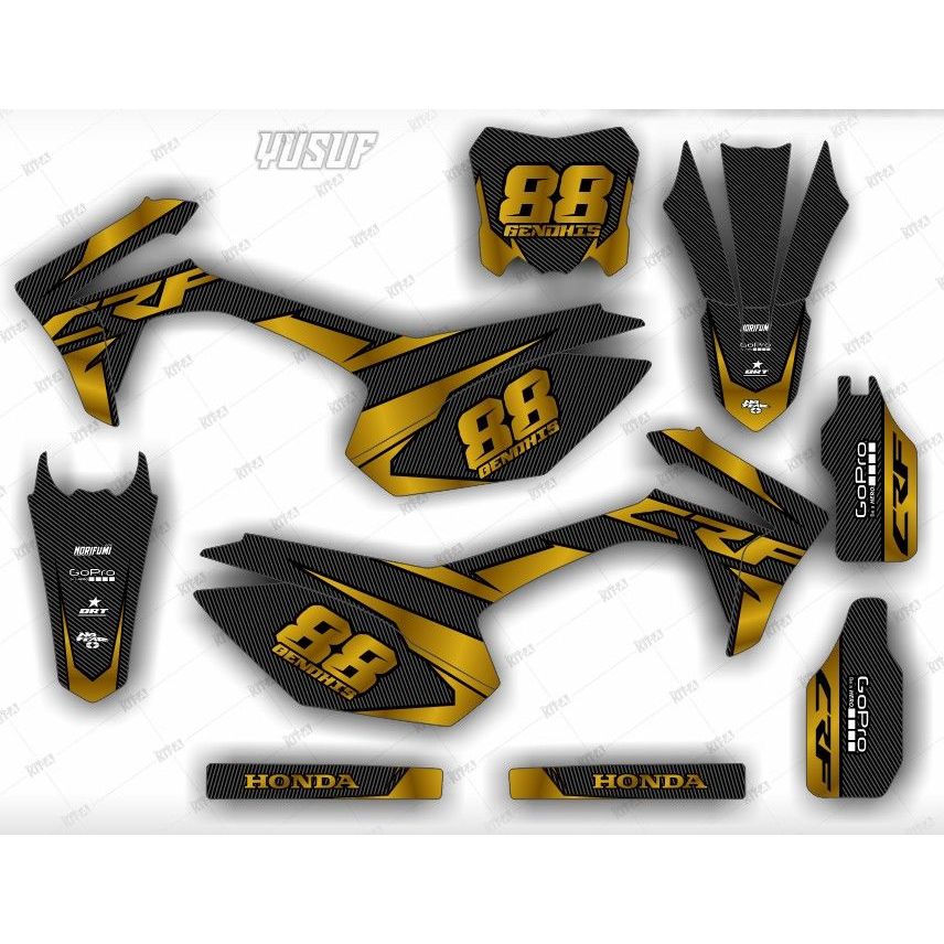Dekal Stiker Motor CRF 110 Striping Crf 110