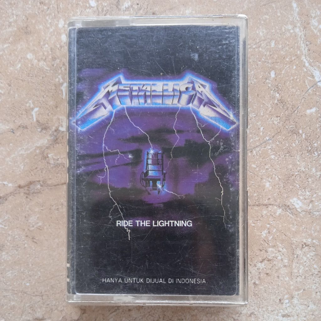 Kaset Pita Metallica "Ride The Lightning"