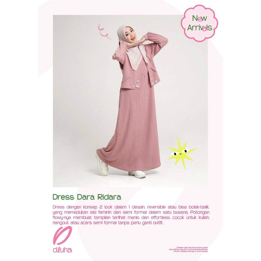 Rabbani - gamis remaja DRESS DARA RIDARA