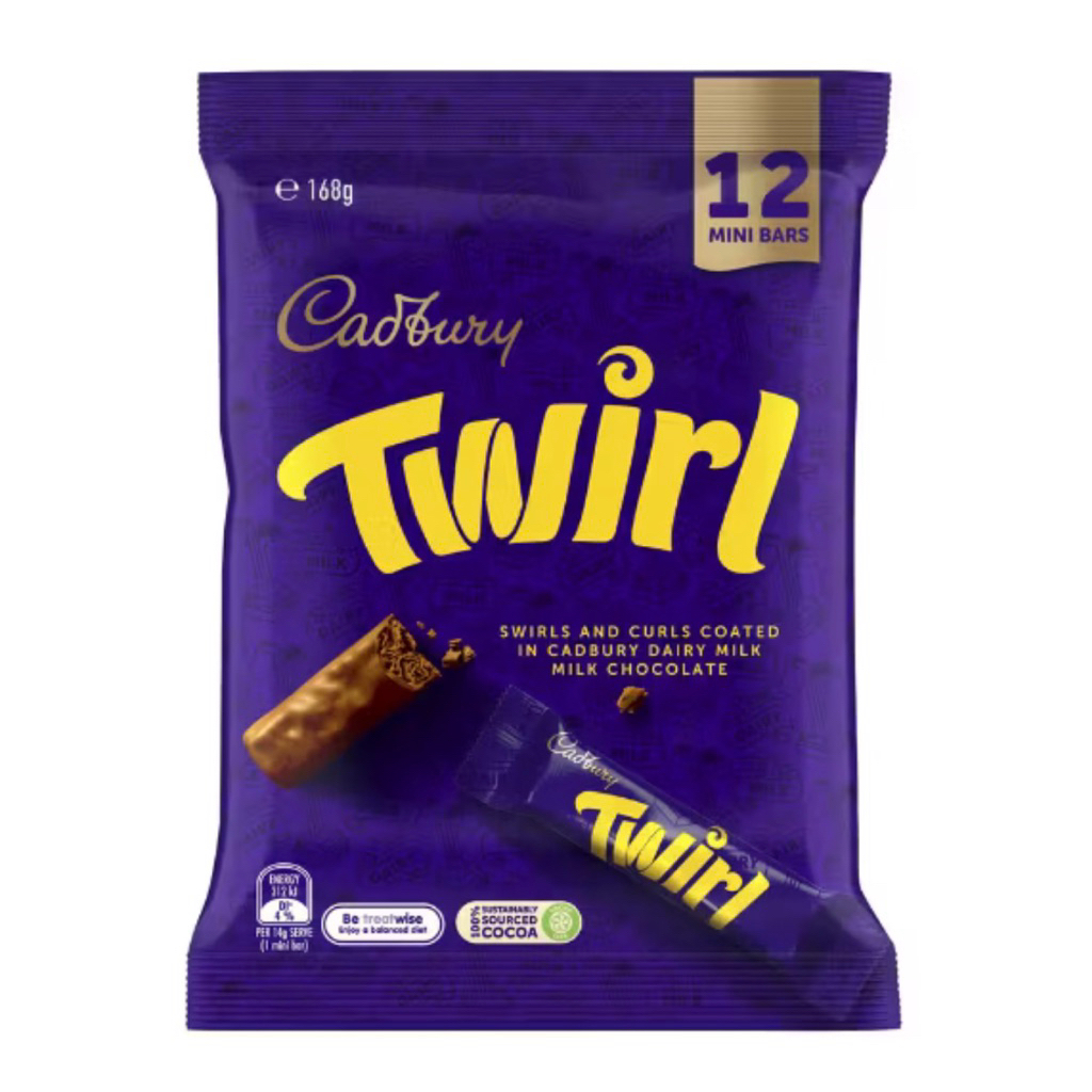 Cadbury twirl Australia chocolate coklat
