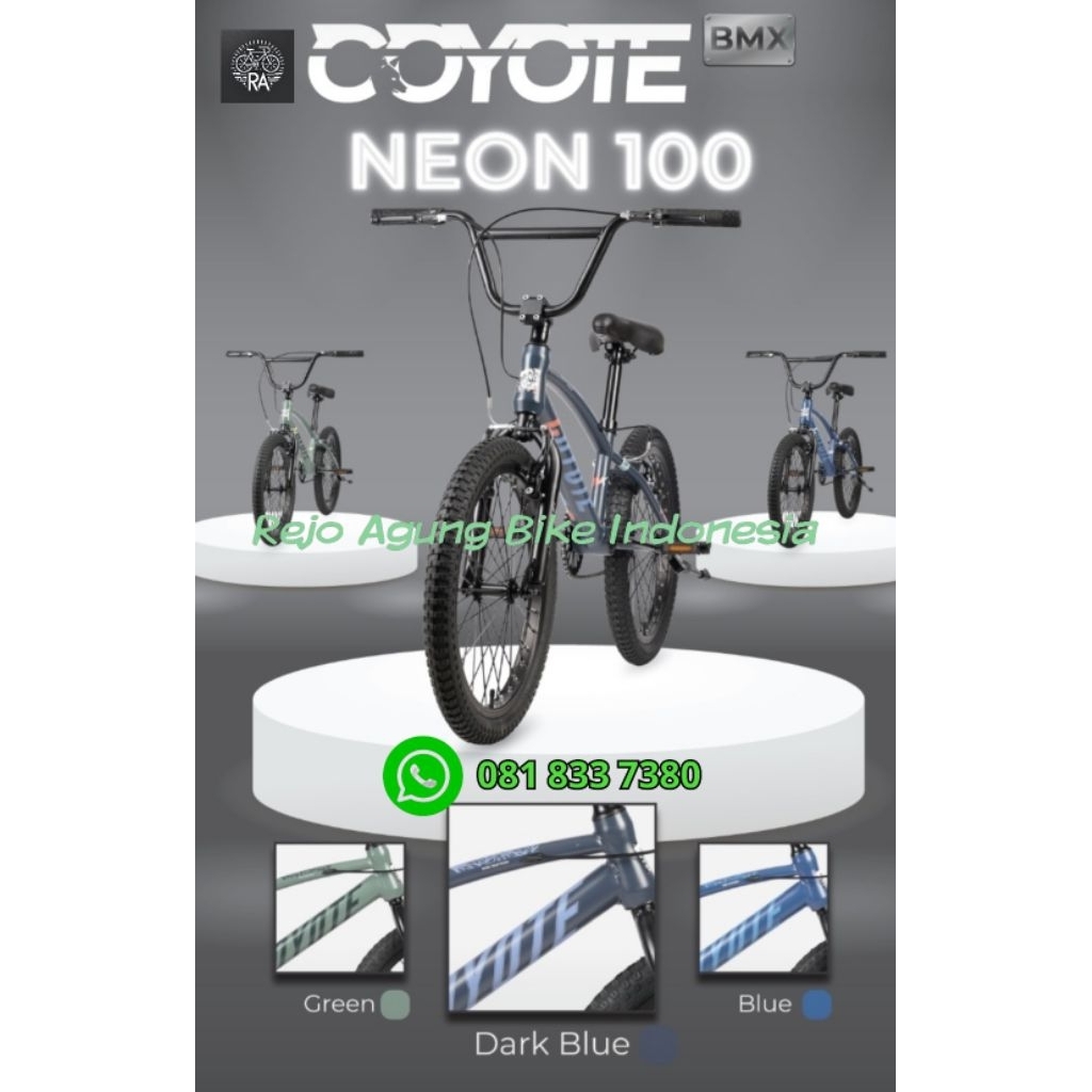 Sepeda BMX 20 Element Coyote Neon 100