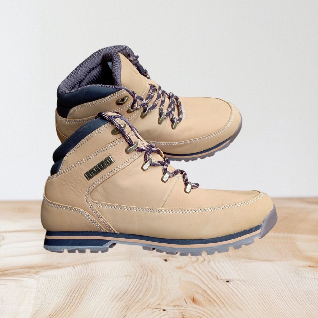 Sepatu gunung pria Sepatu Hiking Firetrap Original Sepatu kulit
