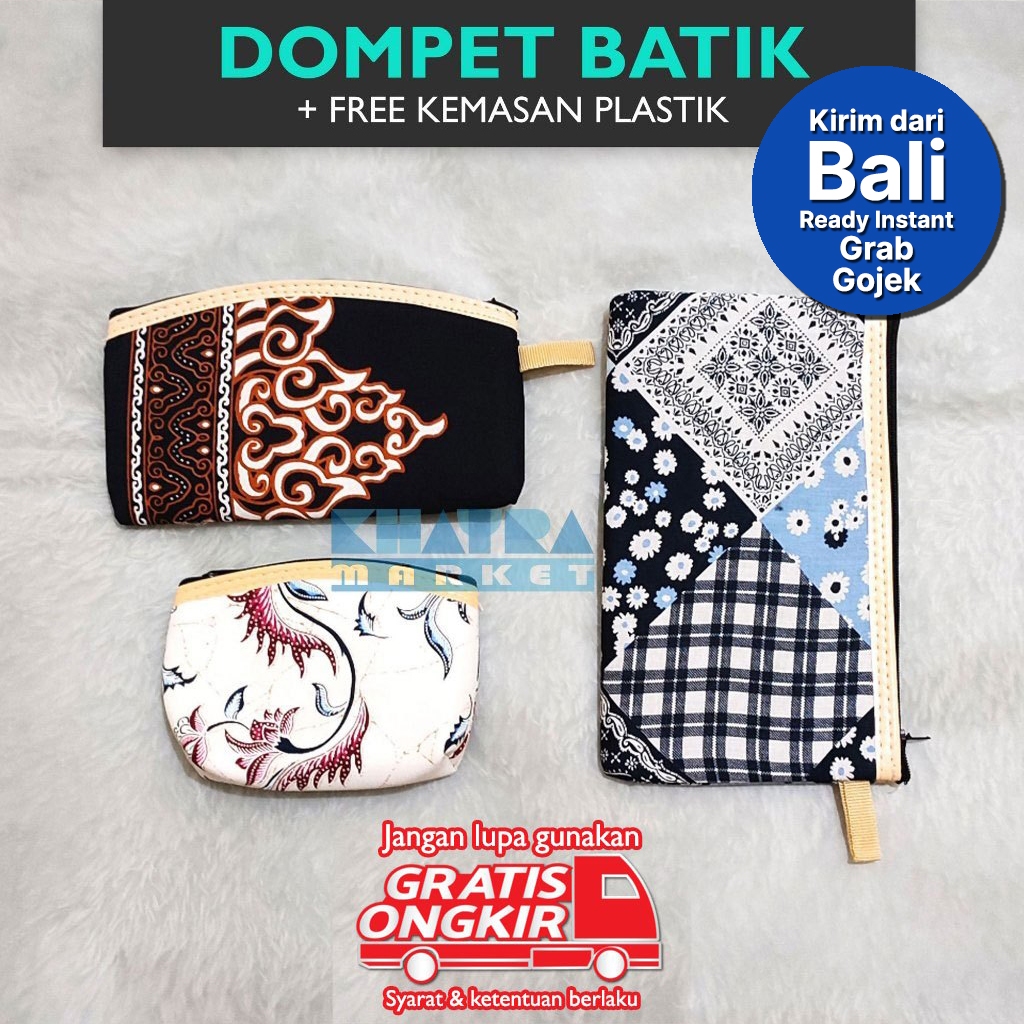 Sovenir Nikah Dompet Pouch Batik - READY BALI - Stok Denpasar Bisa Instant - Sovenir pernikahan mura