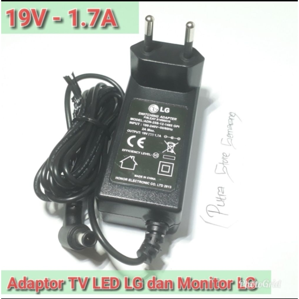 Adaptor TV LG dan Monitor LG 19v LG Led TV dan Monitor colokan jarum
