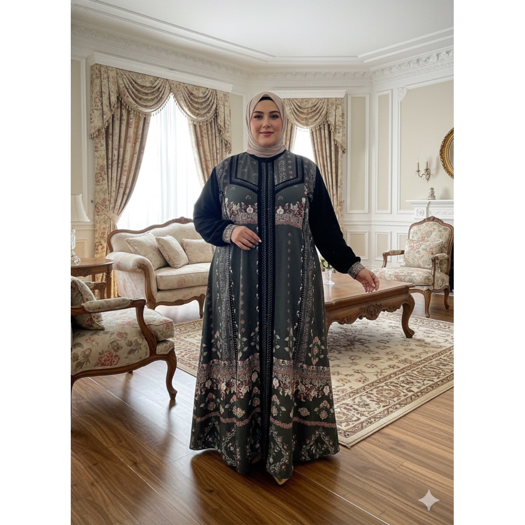 gamis abaya fatimah jumbo series 2