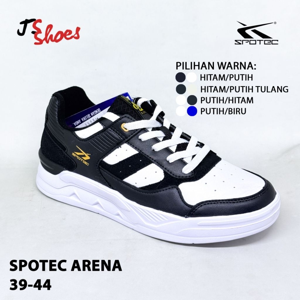 SPOTEC ARENA - SEPATU SNEAKERS TALI PRIA DEWASA MERK SPOTEC ORIGINAL