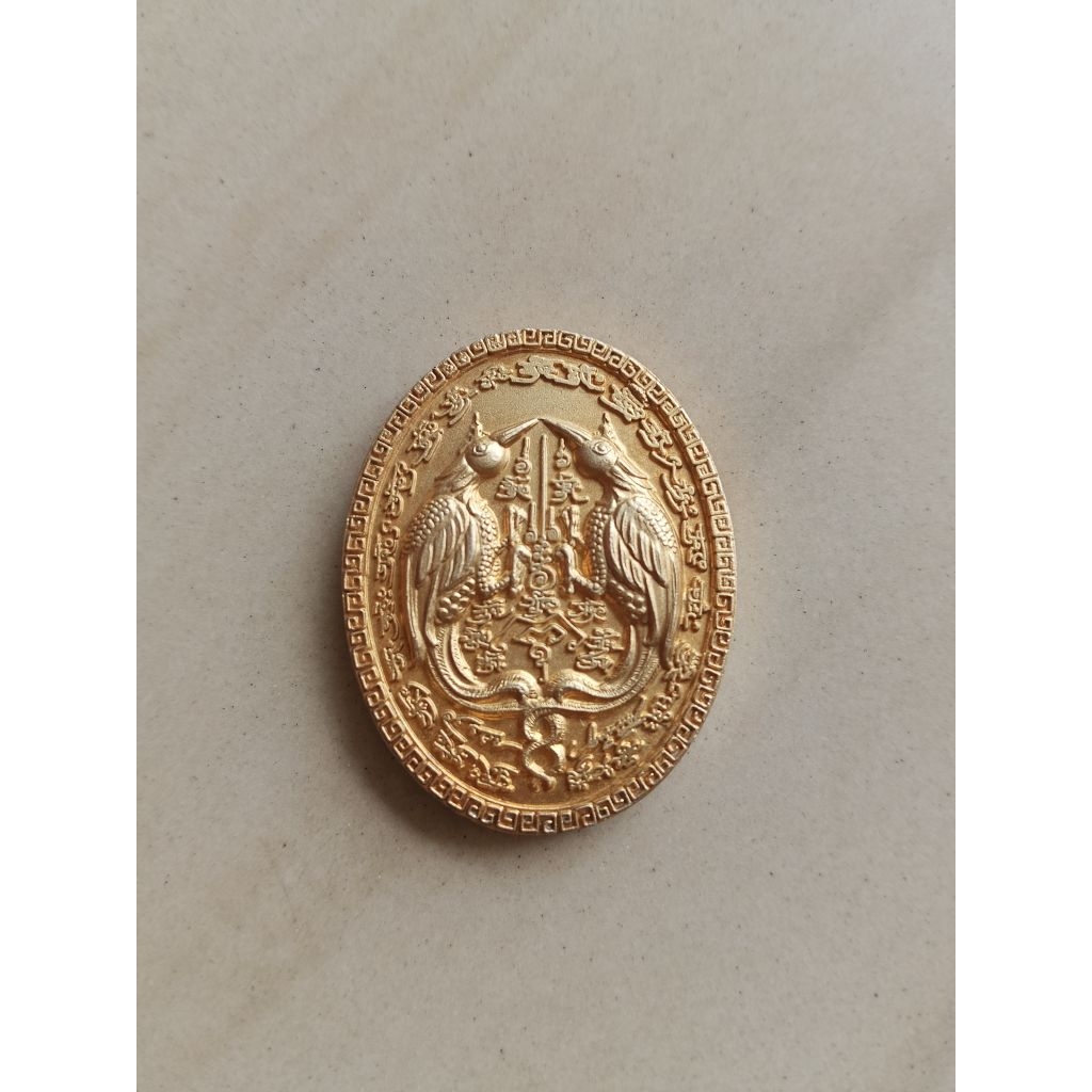 Koin Piagam Simbol Dua Burung Asli Thailand