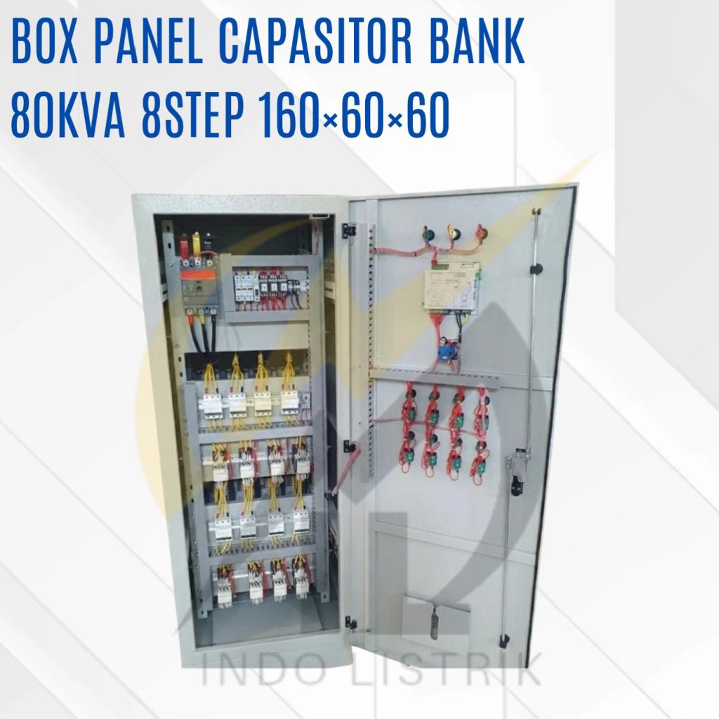 Box Panel Capasitor Bank 80kva 8Step 160x60x60cm / Panel Capasitor Bank 80kva 8Step 160x60x60cm