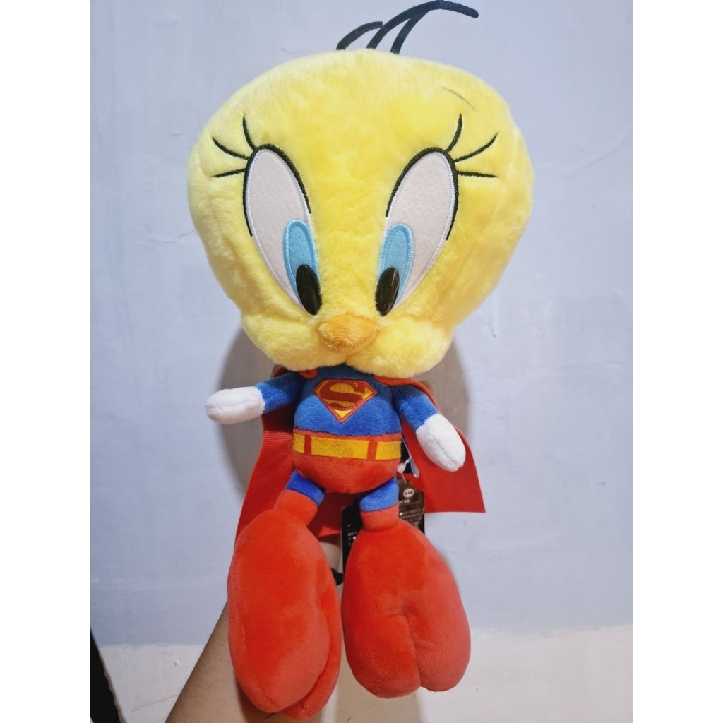 Boneka Karakter Tweety Kostum Superhero / Tweety Superman Original