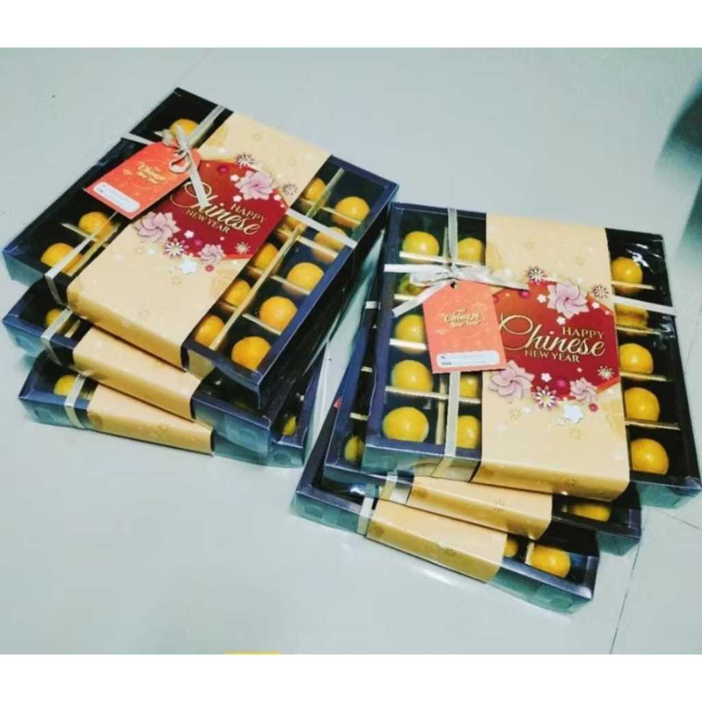 Box Nastar Sekat 25 kotak / Mika Nastar / Hamper Box Nastar Sekat 25 Laminasi