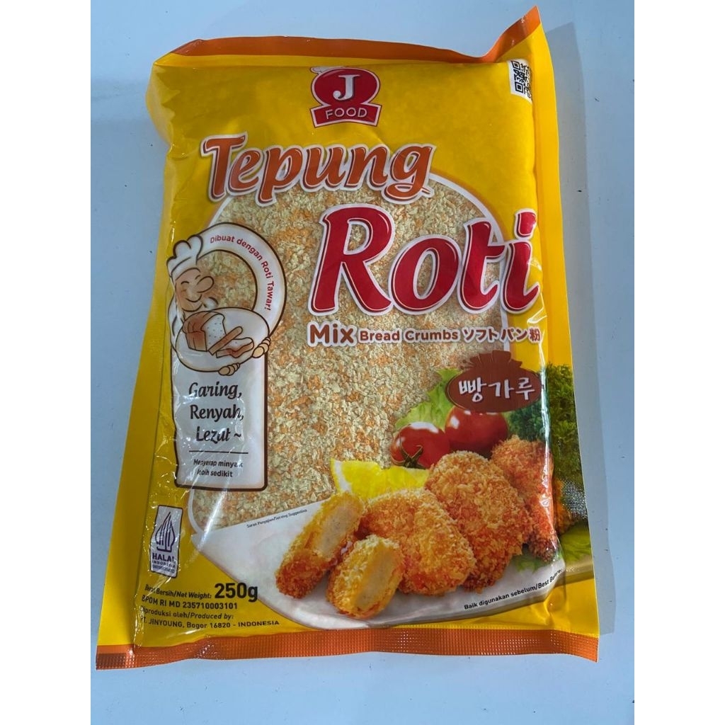 JFOOD TEPUNG ROTI  PANKO MIX 250 GR
