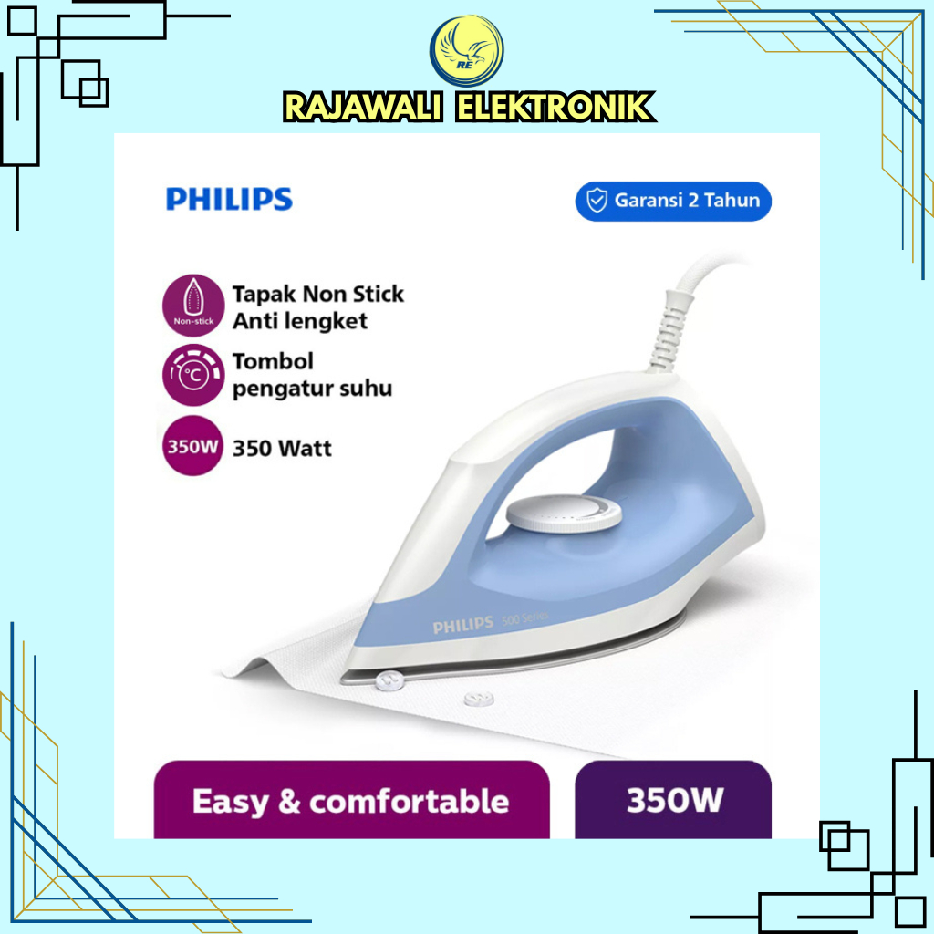 Setrika Philips 500 Series DST0510 Setrika Philips Murah Setrika Philips Lapisan Anti Lengket
