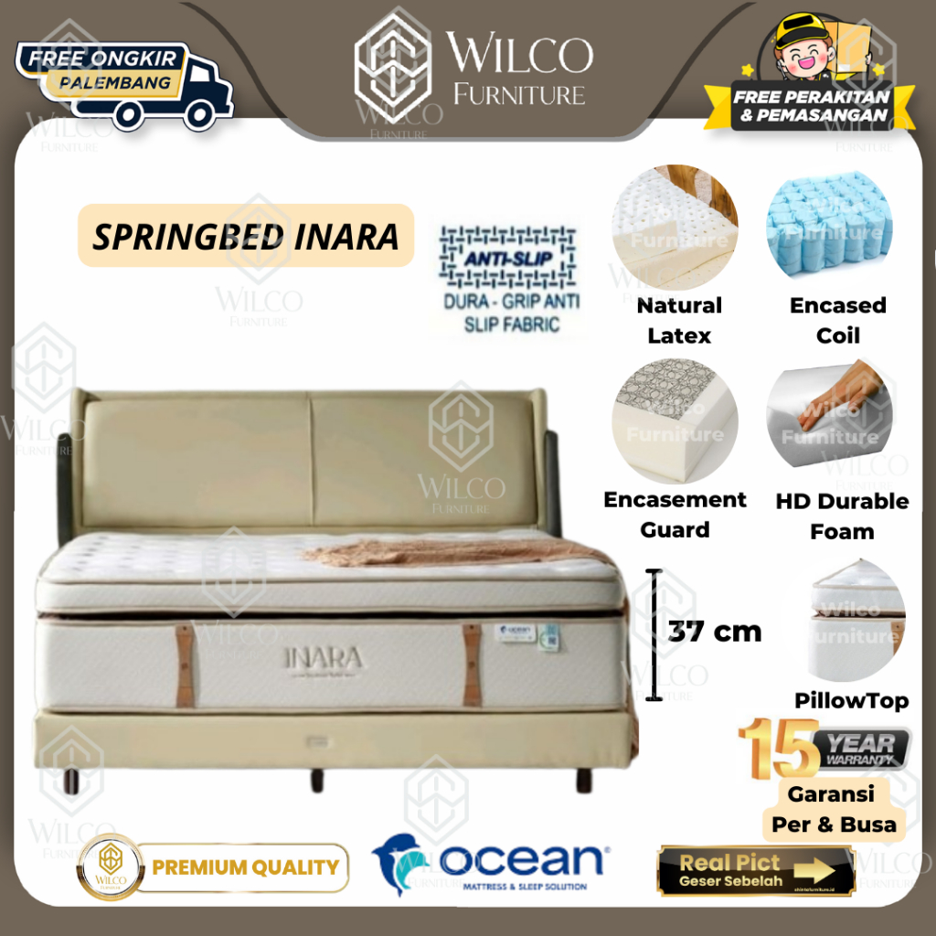 Springbed Ocean Inara Natural Latex | Kasur Matras Ocean Inara Palembang