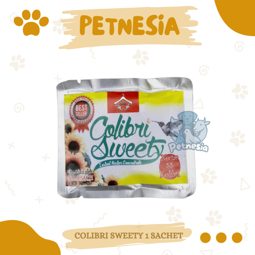 COLIBRI SWEETY 1 SACHET - Colibri Sweat Colibri Sweet Nektar Untuk Burung